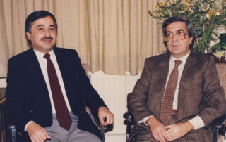 مع الأستاذ عرفان نظام الدين، تشرين الأول 1987
