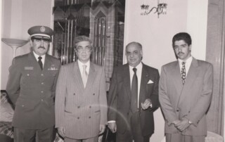 خلال الأحتفال بالعيد الوطني السعودي بحضور الإبن عامر فؤاد مطر والسفير ناصر المنقور والملحق العسكري